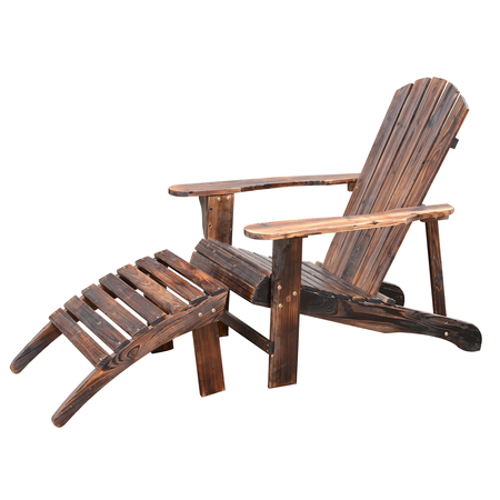 Adirondack fauteuil de jardin avec repose-pied