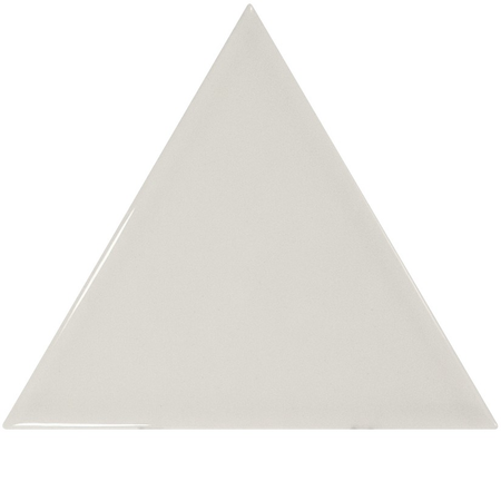 SCALE TRIANGOLO LIGHT GREY - Faience triangulaire 10,8x12,4 cm gris perle brillant