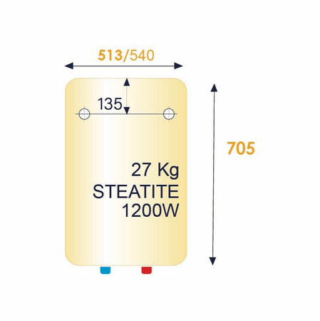 Chauffe-eau électrique vertical mural STÉATIS 100L - THERMOR - 251177