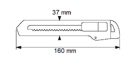 Cutter bi-matière à lame de 18mm - SAM OUTILLAGE - 378-30