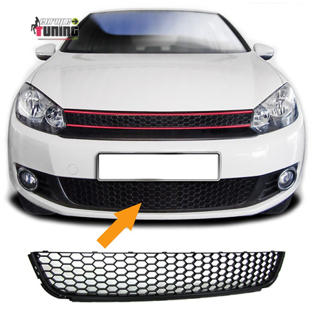 CALANDRE GRILLE INFERIEURE EN NID D'ABEILLE LOOK GTI VOLKSWAGEN VW GOLF 6 (00338)