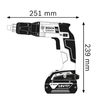 Visseuse plaquiste sans-fil GSR 18 V-EC TE 18 V (sans batterie ni chargeur) en coffret L-Boxx - BOSCH - 06019C8004