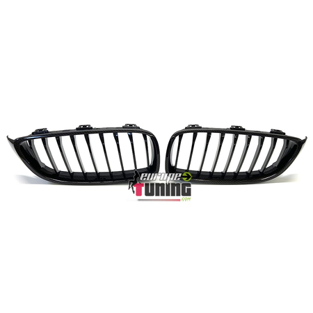 GRILLES CALANDRES SPORT LOOK CARBONE BMW SERIE 4 F32 F33 F36 F82 F83 (05301)