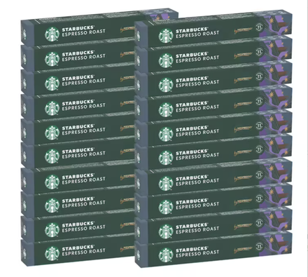 200 Capsules compatibles Nespresso® Espresso Roast pour professionnels - Starbucks
