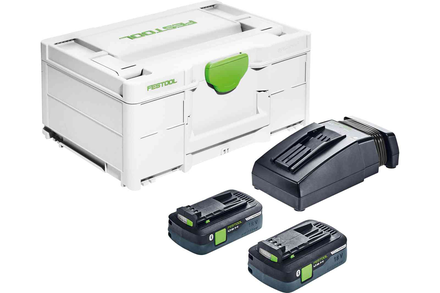 Set énergie SYS3 ENG 18V 2x4,0/TCL6 2x4Ah 18V en coffret SYSTAINER 3 - FESTOOL - 576811