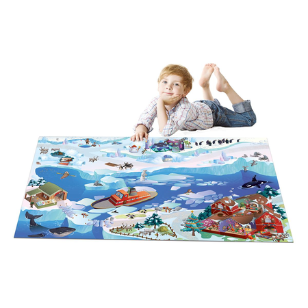 Tapis enfant 100x150 cm BANQUISE