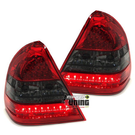 FEUX TUNING A LED ROUGES NOIRS MERCEDES CLASSE C W202 C180 C200 C240 C250 C280 ... (03304)