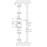 Kit serrure espagnolette UNO et accessoires - OJMAR - C7968.006NI