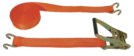 Sangle d'arrimage à crochets bord de rive écartés 5T orange 9 m x 50 mm - MURTRA - NP5000/63-9