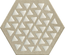 TERRACRETA Intarsio Argilla - carrelage hexagonal 25x21,6 cm aspect carreaux de ciment