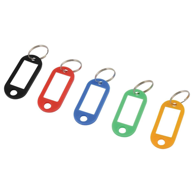 Porte étiquette assortiment de couleur avec anneau boite de 100 pièces - STRAUSS - 420660
