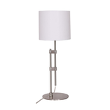 Lampe de bureau DKD Home Decor Argenté Métal Blanc Moderne (23 x 23 x 64 cm)