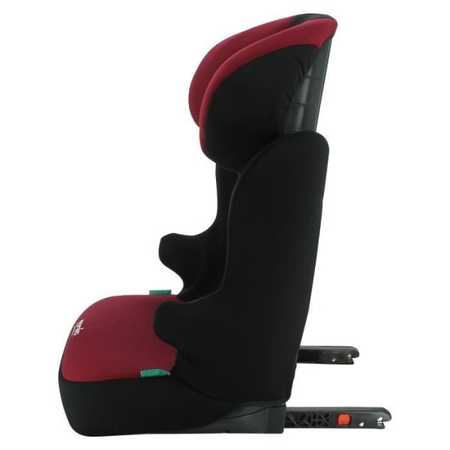 Siege Auto Rehausseur isofix NANIA START I FIX 106-140cm R129 ‚Äìde 5 a 10 ans‚Äì Tetiere réglable ‚Äì Base inclinable ‚Äì Rouge -Fabricat