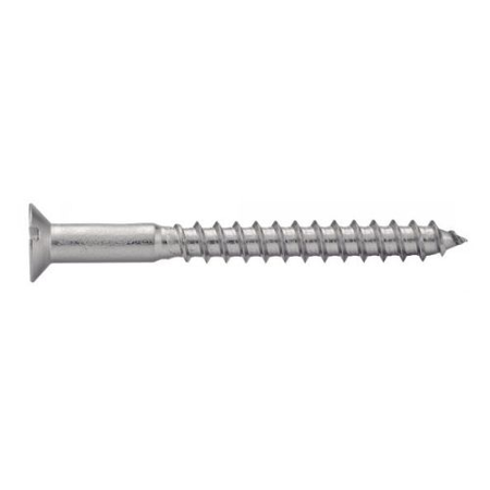 Vis à bois tête fraisée fendue inox A2 DIN97 4X50 boîte de 200 - ACTON - 623034X50