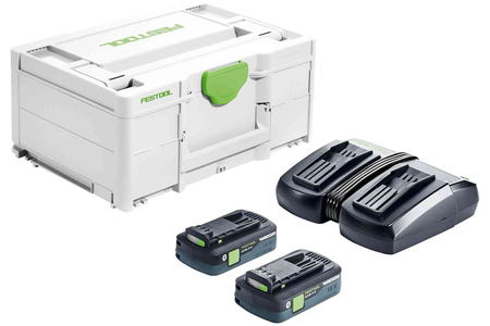 Set énergie SYS 18V 2x4Ah  / TCL 6 Duo en coffret SYSTAINER 3 - FESTOOL - 577109