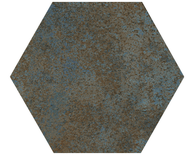 OXIDE AZUL Carrelage hexagonal 17,5X20 cm effet métallisé