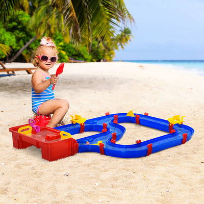 Circuit aquatique enfant - jeu plein air enfant - 53 accessoires inclus