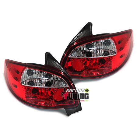 FEUX ROUGES CRISTAL POUR PEUGEOT 206 et 206 + (00930)