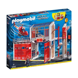 Playmobil City Action Les pompiers 9462 Caserne de pompiers avec hélicoptère