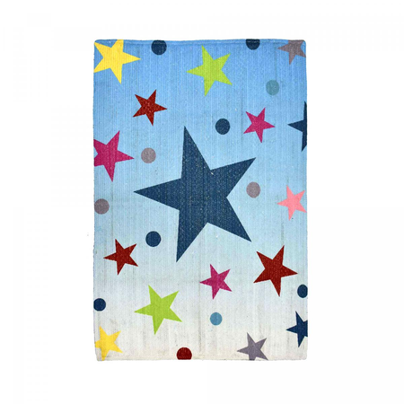 Tapis enfant tissé main ETOILE REVERSIBLE Care&Fair