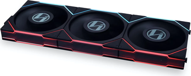 Lot de 3 Ventilateurs de boitier Lian Li Uni Fan TL LCD RGB - 12cm (Noir)