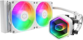 Kit Watercooling AIO Cooler Master MasterLiquid Core II RGB - 240mm (Blanc)