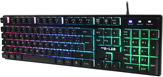 Clavier Gamer The G-Lab Keyz Caesium RGB (Noir)