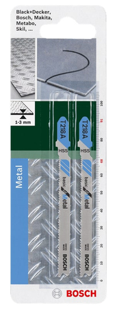 2 lames de scie sauteuse HSS T 218 A - BOSCH - 2609256962