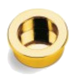 Poignée cuvette Stylus diamètre 40mm doré brillant - ESTAMP - 3511100