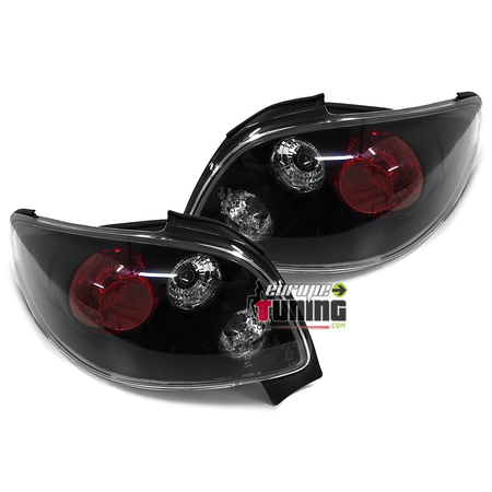 FEUX TUNING LEXUS NOIRS POUR PEUGEOT 206 CC (03411)