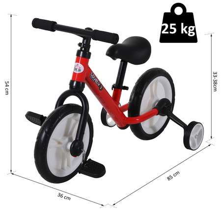 Vélo enfant draisienne 2 en 1 roues 11"