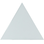 SCALE TRIANGOLO SKY BLUE - Faience triangulaire 10,8x12,4 cm bleu claire  brillant