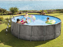 Piscine tubulaire Baltik ronde 4,57 x 1,22 m - Intex