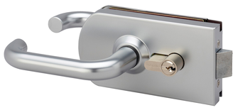 Serrure de milieu réversible 9845R40 aluminium naturel - METALUX - NM9845R400