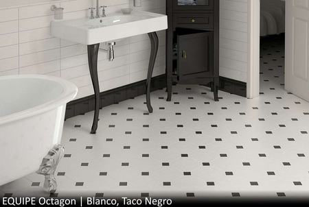 OCTAGON - BLANCO  MATE - Carrelage 20x20 cm octogonal Blanc mate