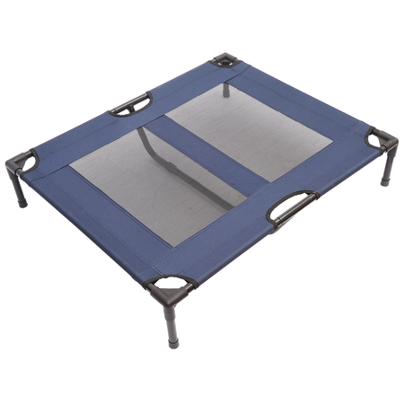 Lit pour chien chat XXL 92 x 76 x 18 cm bleu marine