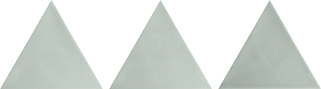 3LATI AQUAMARINA - 13,2x11,4 CM - Faïence triangulaire zellige vert d'eau