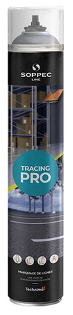 Peinture de marquage au sol TRACING® PRO système PureSPRAY blanc RAL 9016 aérosol 750ml - SOPPEC - 152000O