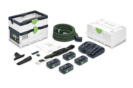 Aspirateur 2x18V CLEANTEC CTLC SYS HPC 4 I-PLUS + set Energie SYS 18 V 4 x 4 /TCL 6 DUO - FESTOOL - 576944