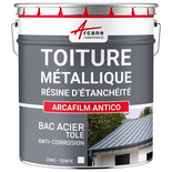 Résine d'étanchéité toiture et bac acier, revêtement étanche: ARCAFILM ANTICO-20 kg Blanc-ARCANE INDUSTRIES