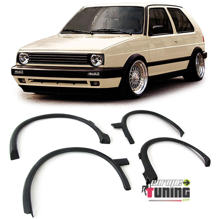 ELARGISSEURS D'AILES EXTENSIONS PASSAGES DE ROUES LIGNE G60 VOLKSWAGEN VW GOLF 2 (05606)