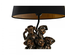 Lampe de bureau DKD Home Decor Noir Doré Polyester Résine Singe (31 x 31 x 48 cm)
