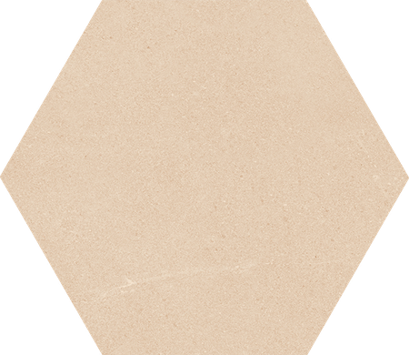 SEINE HEXAGONO CREMA - Carrelage hexagonal grand format aspect pierre