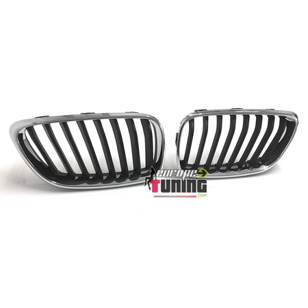 GRILLES CALANDRES NOIRES AVEC CONTOURS CHROME LOOK M BMW SERIE 2 F22 F23 (04686)