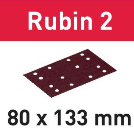 Abrasifs RUBIN 2 STF 80x133mm P100 RU2/50 - FESTOOL - 499049