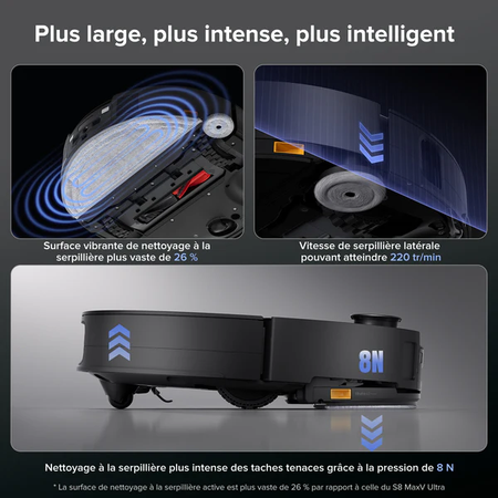 Roborock Saros S10 Robot Aspirateur Laveur avec Station Multifonction 4.0