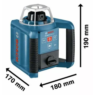 Laser roratif 2x1,5V GRL 300 HV Professional rouge en coffret - BOSCH - 0601061501