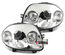 PHARES SPORT CHROME LOOK FEUX V6 RENAULT CLIO 2 / CLIO B / PHASE 1 1998-2001 (11116)
