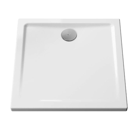 Receveur ultra-plat à poser ou à encastrer PMR CASCADE 80x80x4 - VITRA - 5761L003M0578