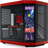 Boitier Moyen Tour E-ATX Hyte Y70 Touch Infinite avec panneaux vitrés (Noir/Rouge)